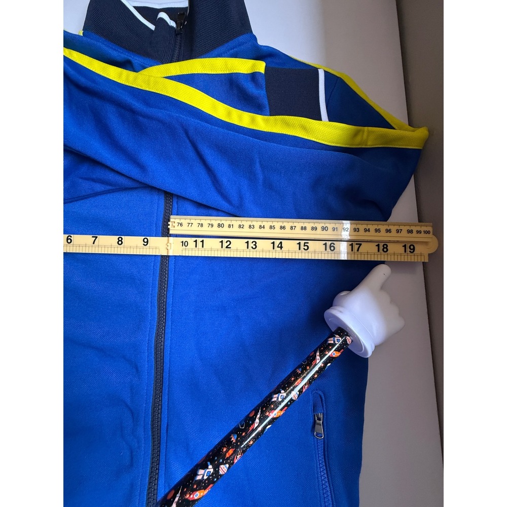 Polo Sport Ralph Lauren Track Jacket Blue Yellow Full Zip Performance Mens Large - Picture 7 of 12